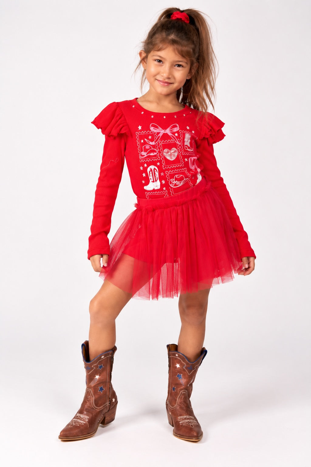 Rodeo Stamp Flutter Tee