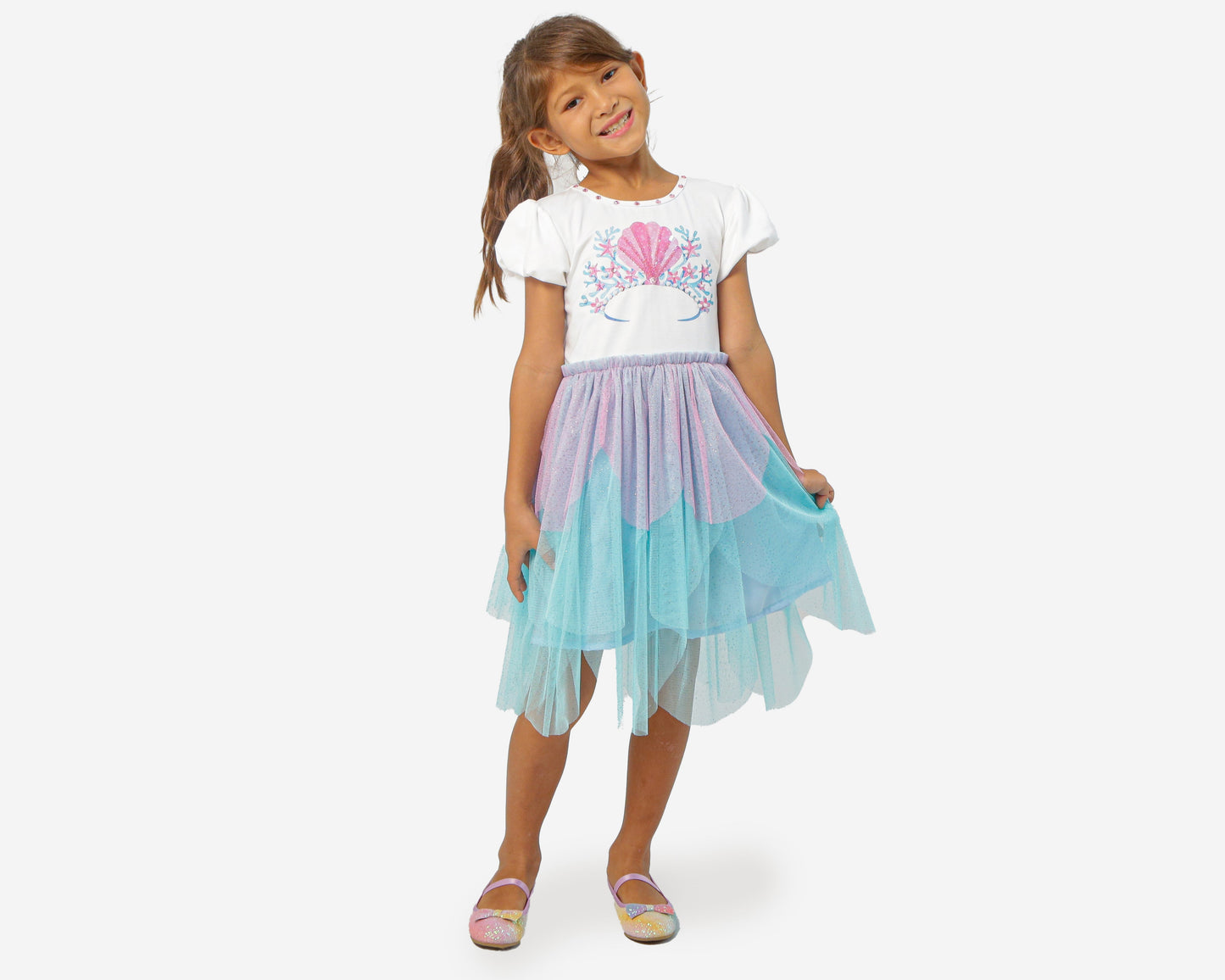 Mermaid Crown Tulle Dress ✨🧜