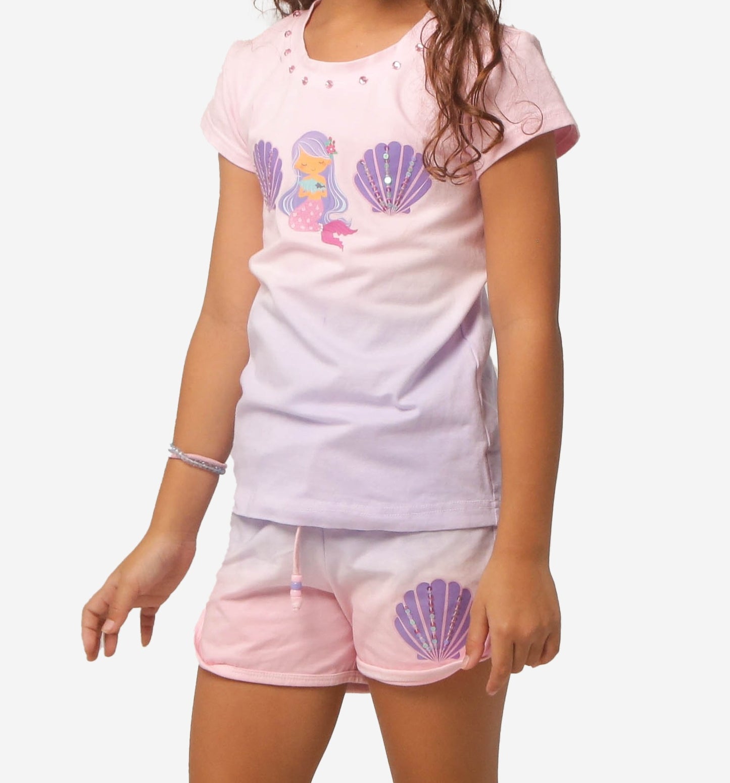 Mermaid Tee and Ombre Short Set 💫