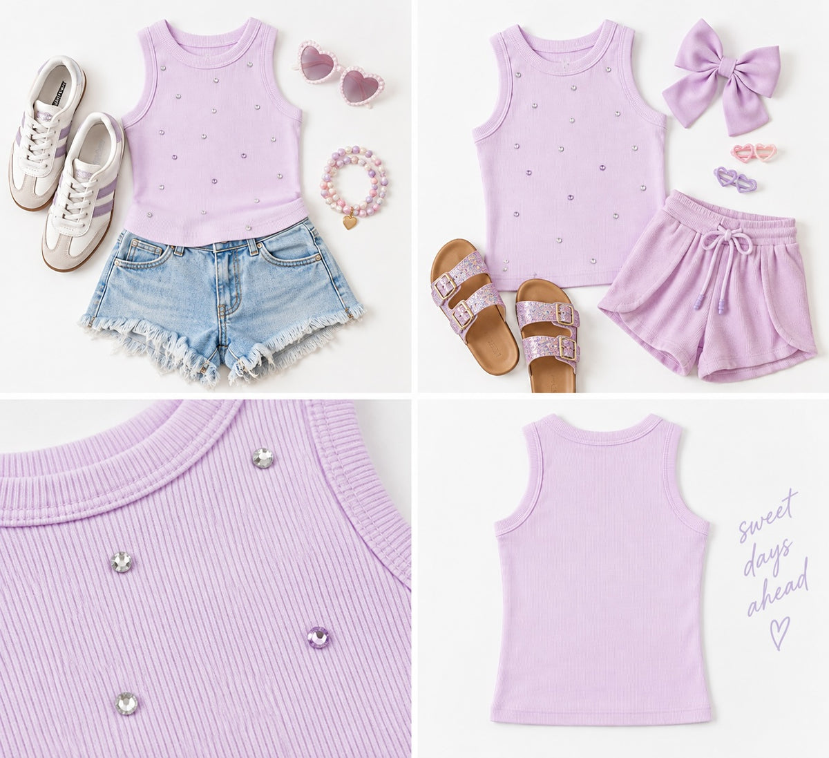 Lavender Lexi Jewel Tank
