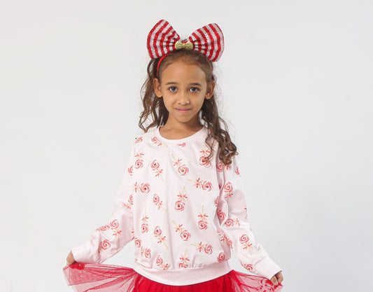 🍭 Candy Cane Cutie Sweatshirt 🍭