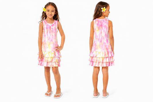 Pink Lemonade Tie Dye Lexi Dress 🍋💖