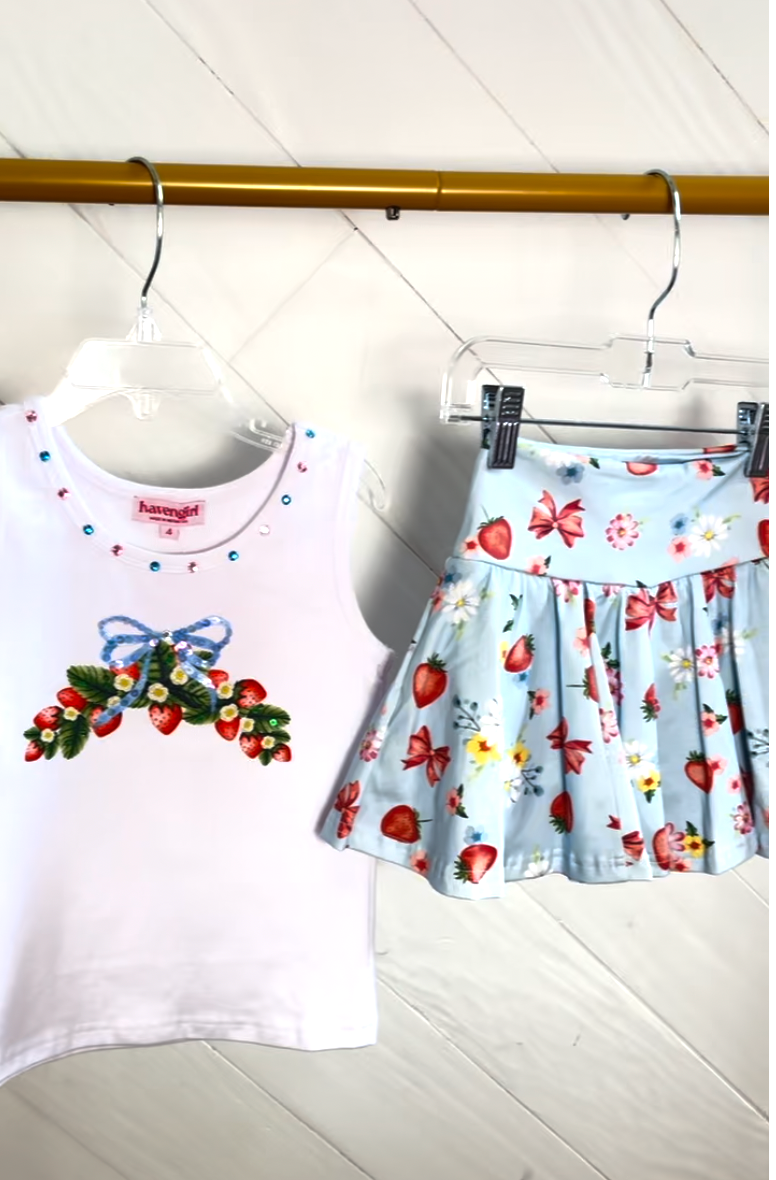 Strawberry Berrilicious Tank Skort Set 🍓