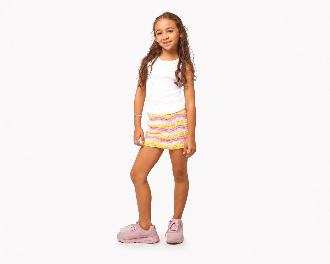 Sunshine Crochet Skort Set