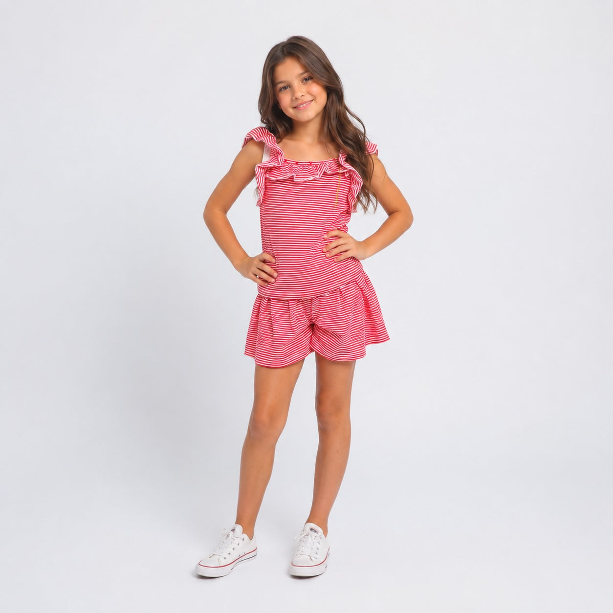 Sweet Summer Stripe Tank And Short Set